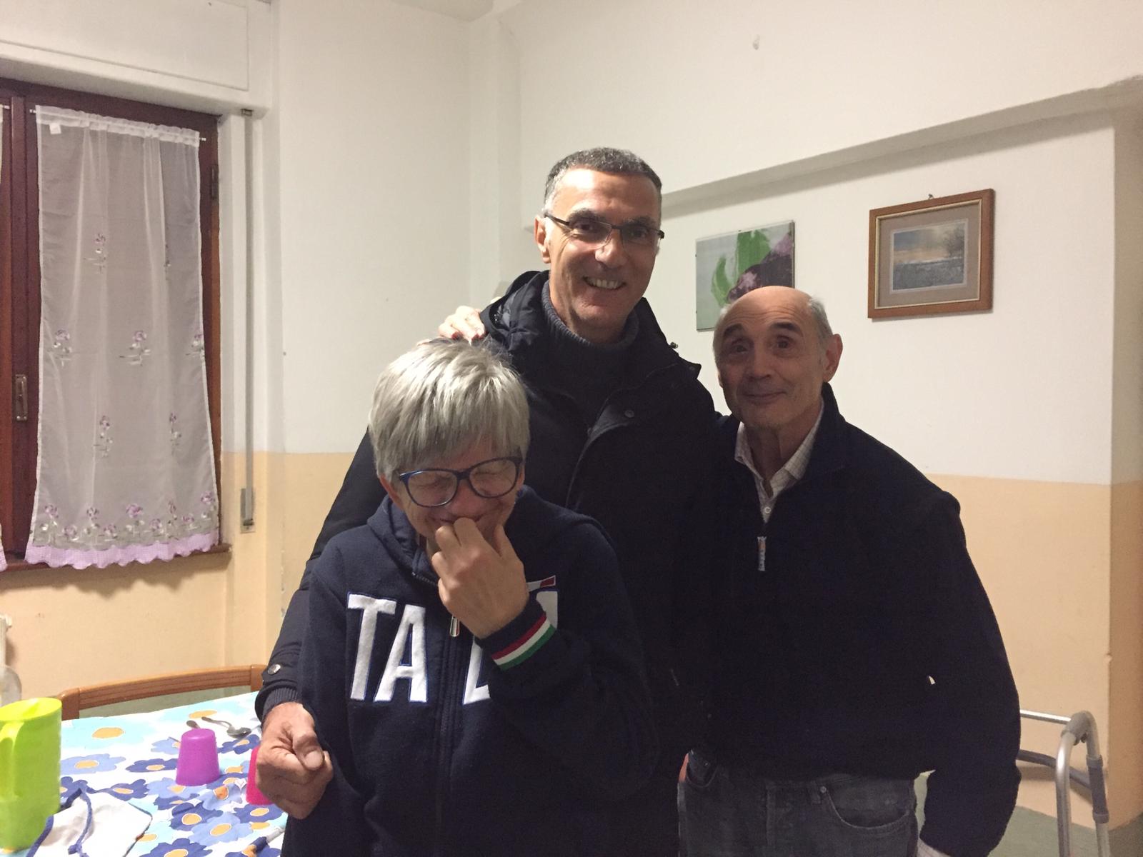 Beppe Bergomi con Santino e Irene